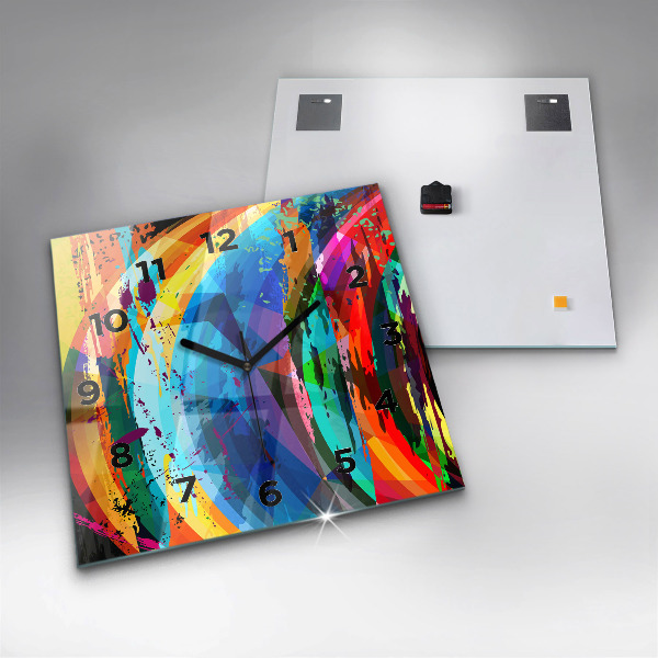 Kwadratowy zegar Abstrakcyjne tło