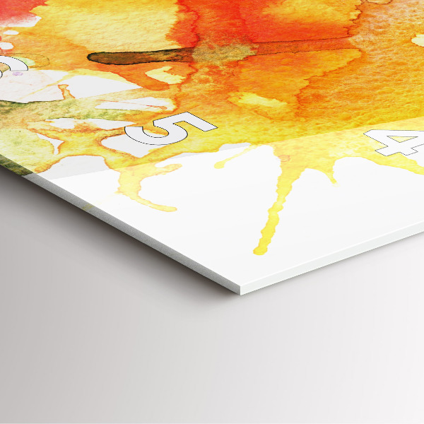 Kwadratowy zegar Kolorowy portret kobiety