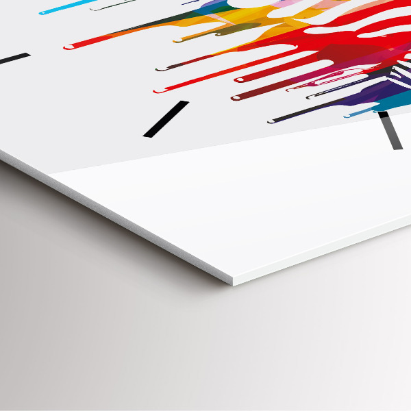 Kwadratowy zegar Kolorowa zebra