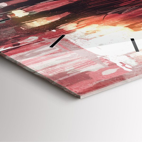 Kwadratowy zegar Młoda zakochana para