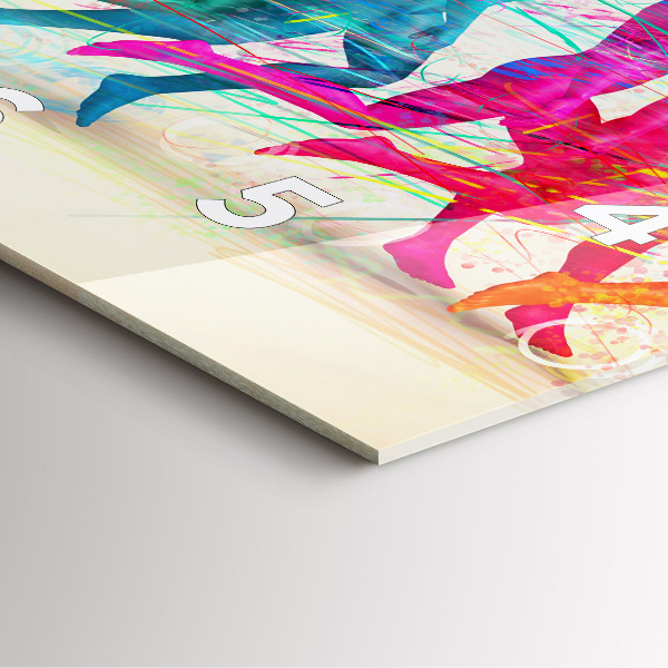 Kwadratowy zegar Kolorowi ludzie