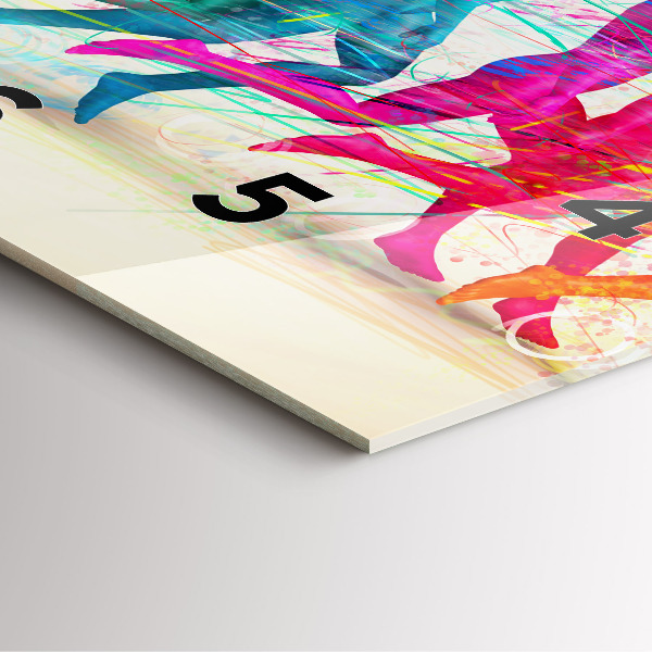 Kwadratowy zegar Kolorowi ludzie