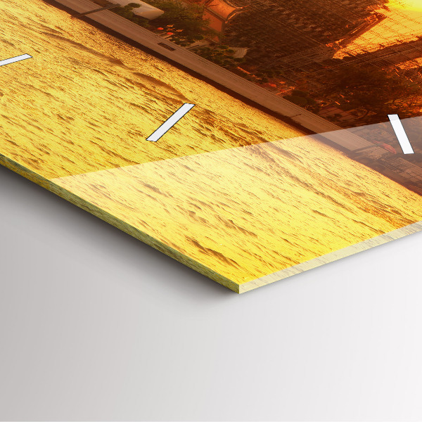 Kwadratowy zegar Wat arun Bangkok Tajlandia