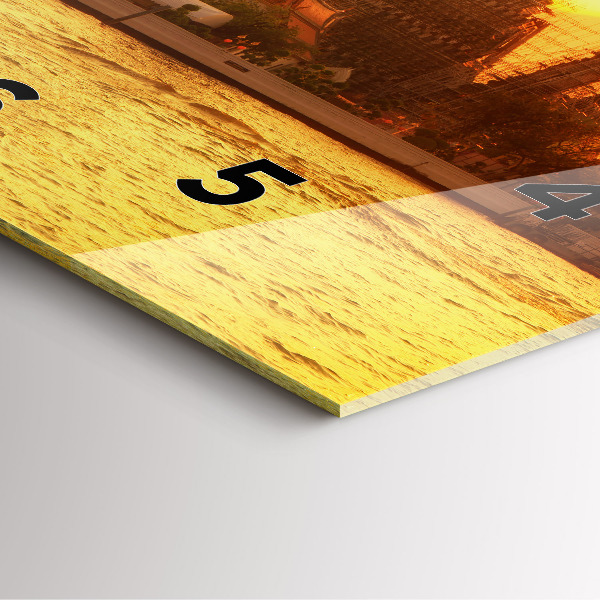 Kwadratowy zegar Wat arun Bangkok Tajlandia