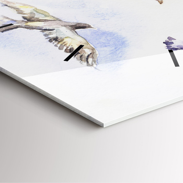 Kwadratowy zegar Lecące ptaki