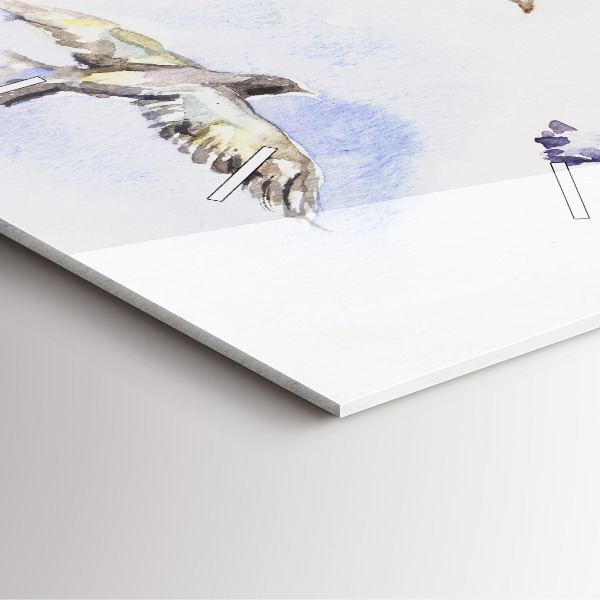 Kwadratowy zegar Lecące ptaki