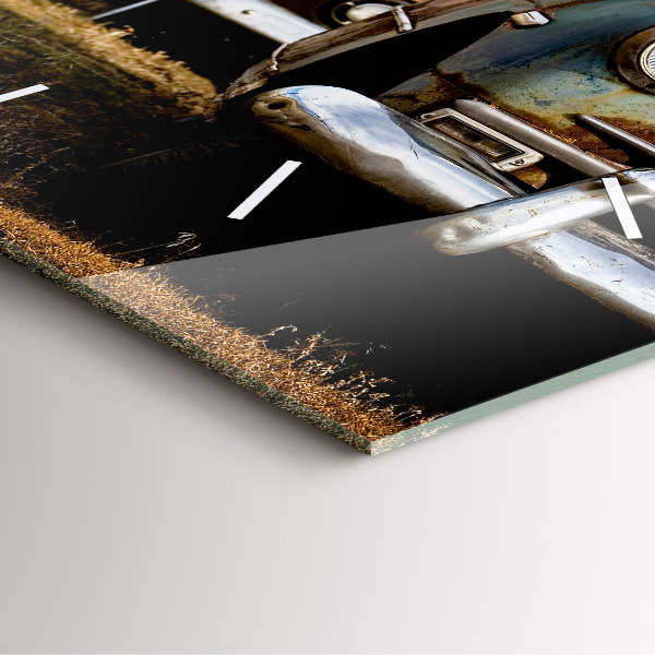 Kwadratowy zegar Stare samochody