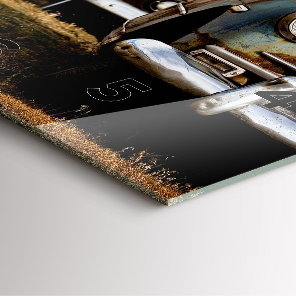 Kwadratowy zegar Stare samochody