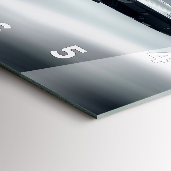 Zegar na ścianę kwadratowy Samolot wojskowy w locie