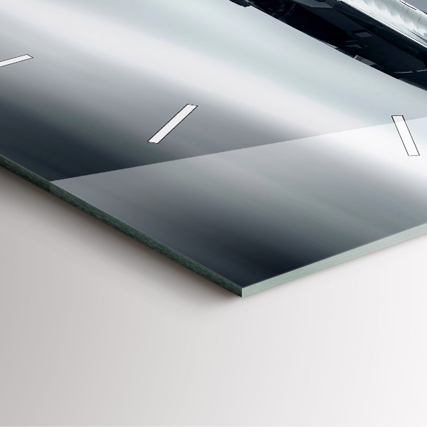 Zegar na ścianę kwadratowy Samolot wojskowy w locie