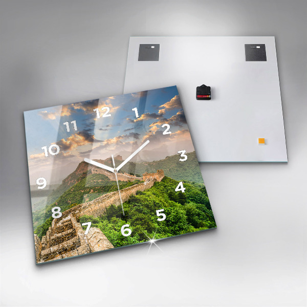 Zegar na ścianę kwadratowy Wielki Mur Chiński