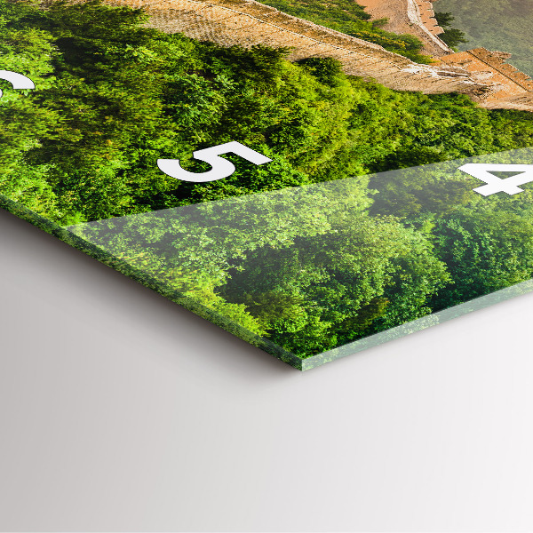 Zegar na ścianę kwadratowy Wielki Mur Chiński