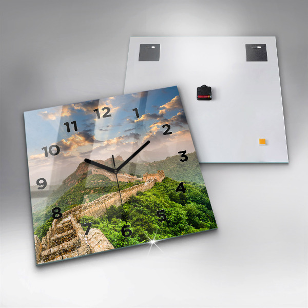 Zegar na ścianę kwadratowy Wielki Mur Chiński