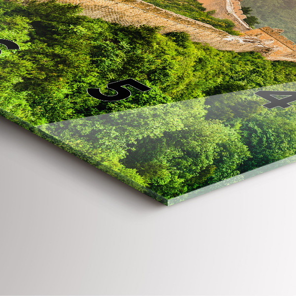 Zegar na ścianę kwadratowy Wielki Mur Chiński