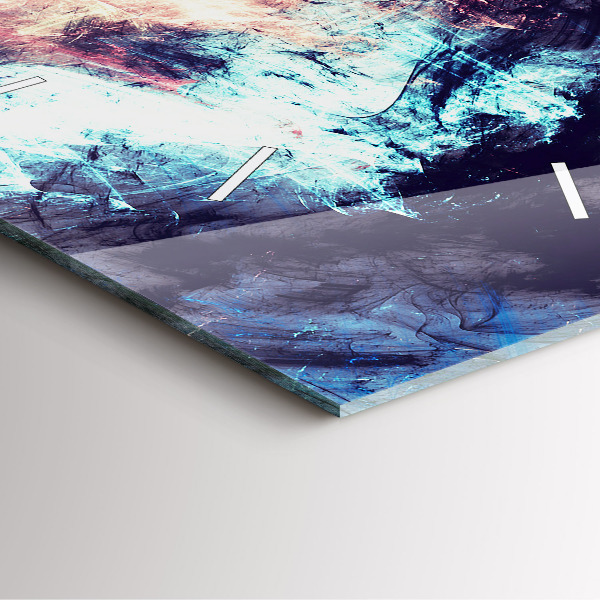 Zegar na ścianę kwadratowy Abstrakcyjny obraz