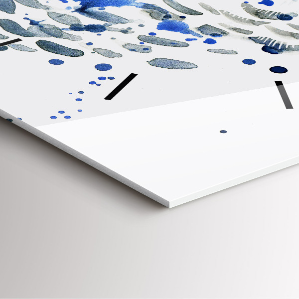 Zegar na ścianę kwadratowy Sowa spojrzenie