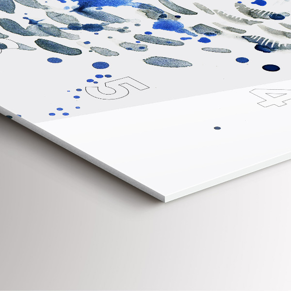 Zegar na ścianę kwadratowy Sowa spojrzenie