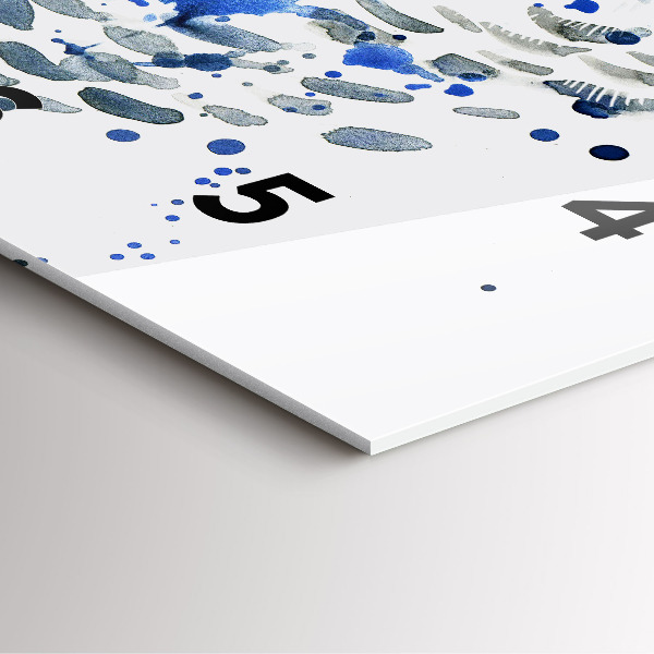 Zegar na ścianę kwadratowy Sowa spojrzenie