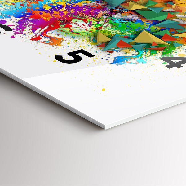 Zegar na ścianę kwadratowy Kwiatowa harmonia z motylami