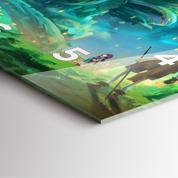 Zegar na ścianę kwadratowy Dzieci w lesie