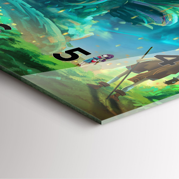 Zegar na ścianę kwadratowy Dzieci w lesie