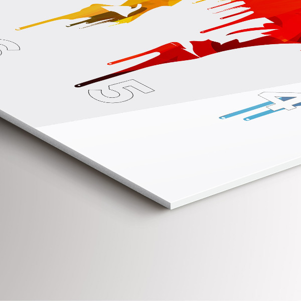 Zegar na ścianę kwadratowy Kolorowy malowany słoń