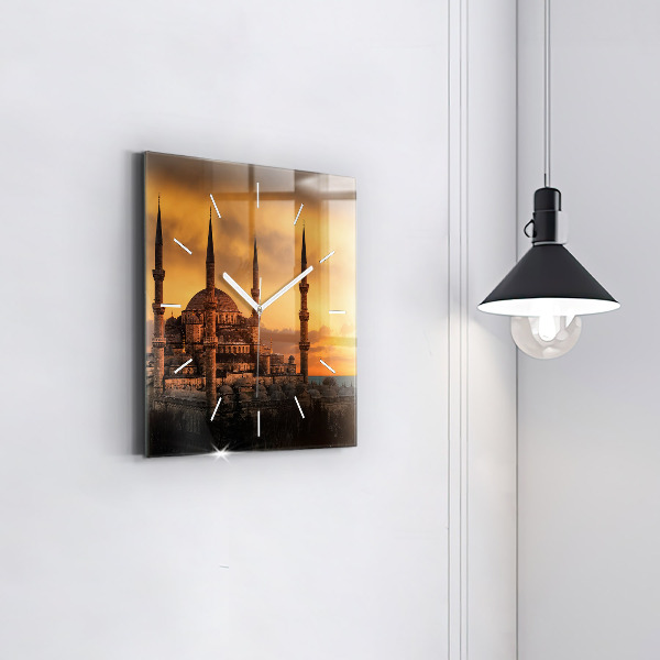 Zegar na ścianę kwadratowy Meczet w Stambule