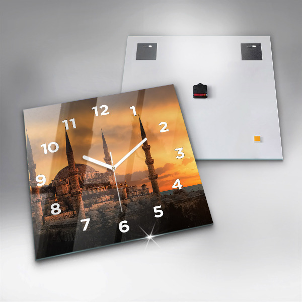 Zegar na ścianę kwadratowy Meczet w Stambule