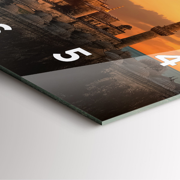 Zegar na ścianę kwadratowy Meczet w Stambule