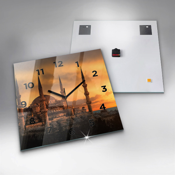 Zegar na ścianę kwadratowy Meczet w Stambule