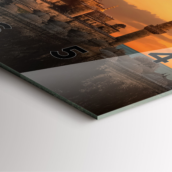 Zegar na ścianę kwadratowy Meczet w Stambule