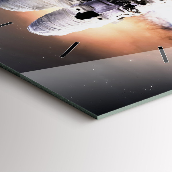 Zegar na ścianę kwadratowy Astronauta w kosmosie