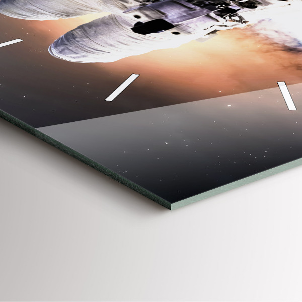 Zegar na ścianę kwadratowy Astronauta w kosmosie