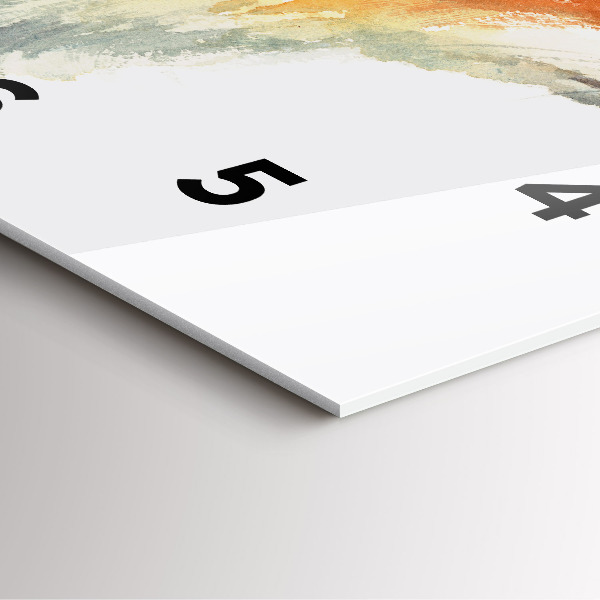 Zegar na ścianę kwadratowy Akwarelowy młody lisek