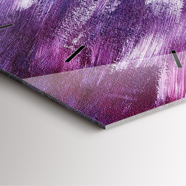 Zegar na ścianę kwadratowy Tekstura farbą akrylowa