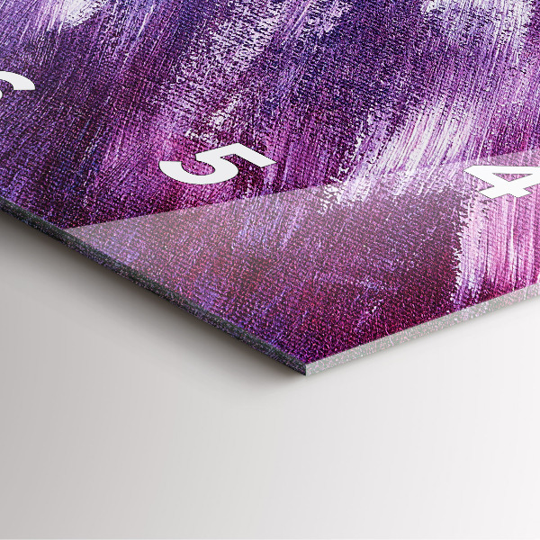 Zegar na ścianę kwadratowy Tekstura farbą akrylowa