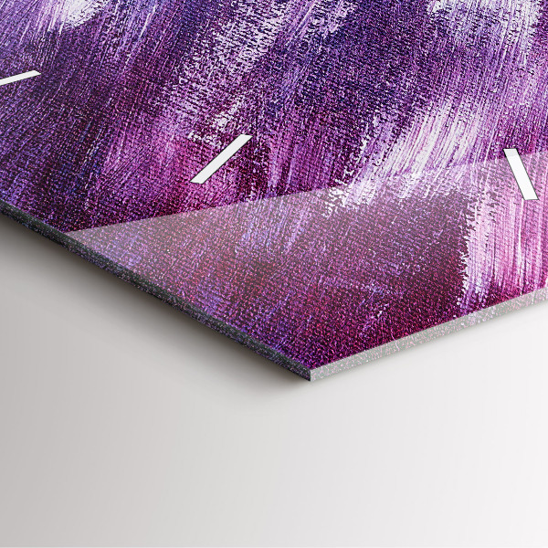 Zegar na ścianę kwadratowy Tekstura farbą akrylowa