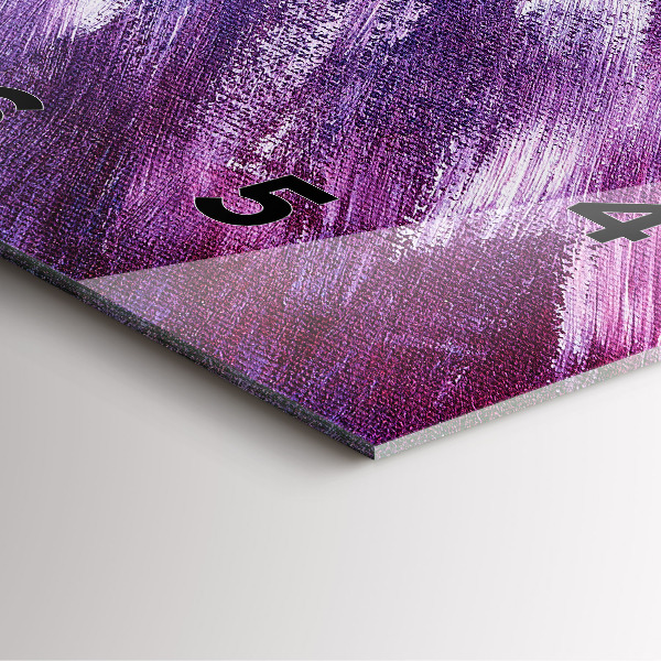 Zegar na ścianę kwadratowy Tekstura farbą akrylowa