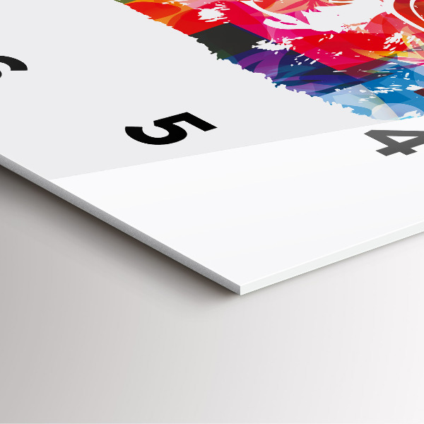 Zegar na ścianę kwadratowy Głowa niedźwiedzia