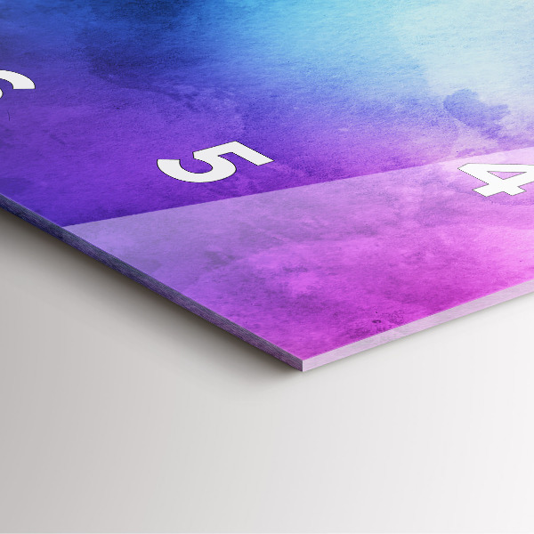 Zegar na ścianę kwadratowy Kolorowe Plamy