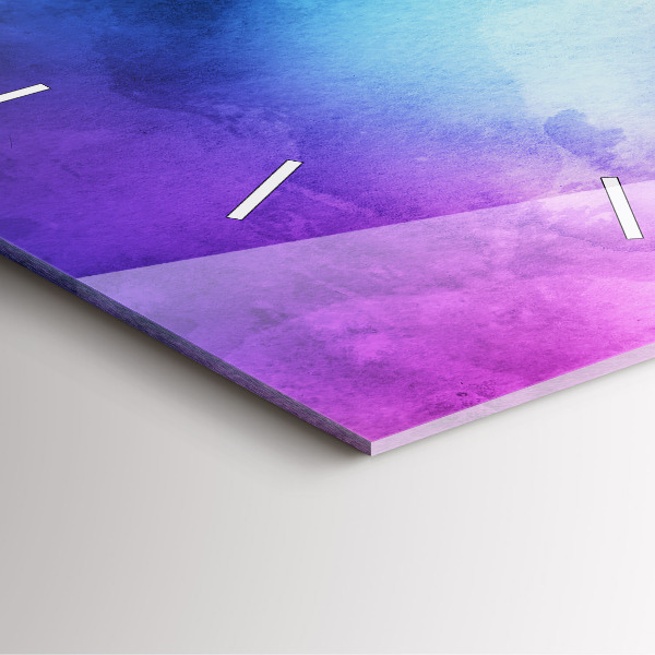 Zegar na ścianę kwadratowy Kolorowe Plamy