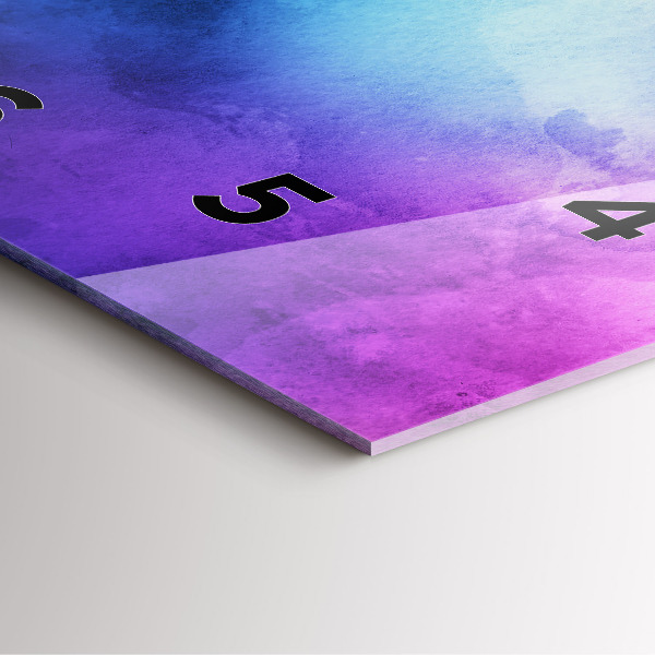 Zegar na ścianę kwadratowy Kolorowe Plamy