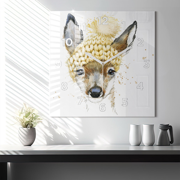 Zegar na ścianę kwadratowy Sarenka