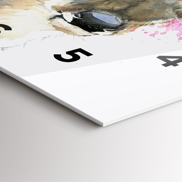 Zegar na ścianę kwadratowy Jeleń leśny