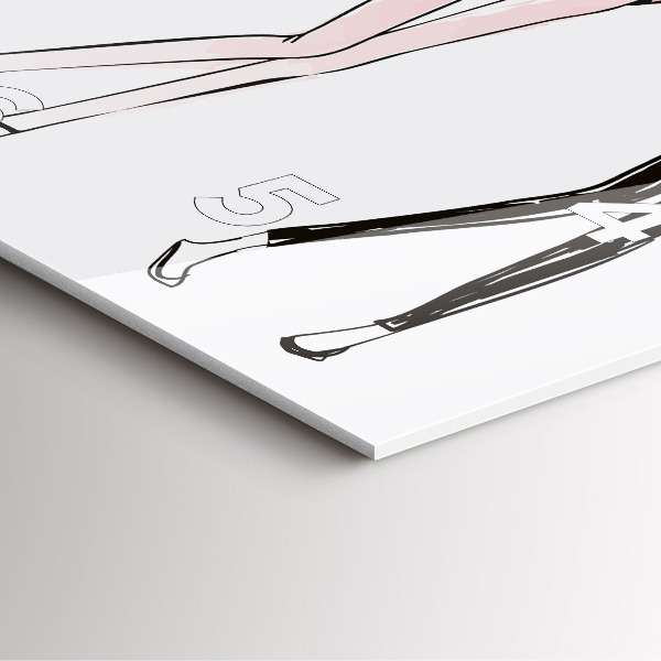 Zegar na ścianę kwadratowy Moda damska