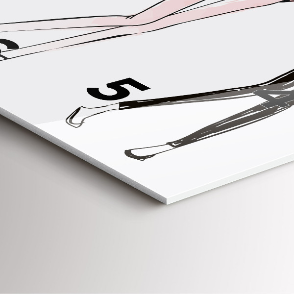 Zegar na ścianę kwadratowy Moda damska