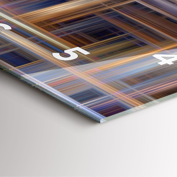 Zegar na ścianę kwadratowy Abstrakcja geometria