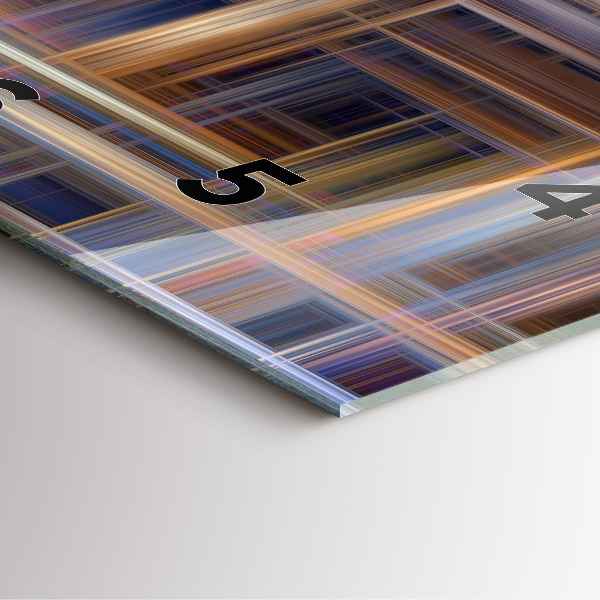 Zegar na ścianę kwadratowy Abstrakcja geometria