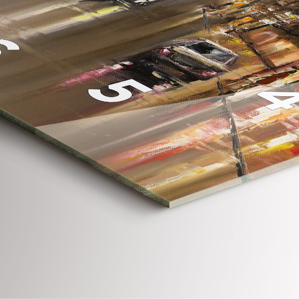 Zegar na ścianę kwadratowy Architektura miasta Paryż