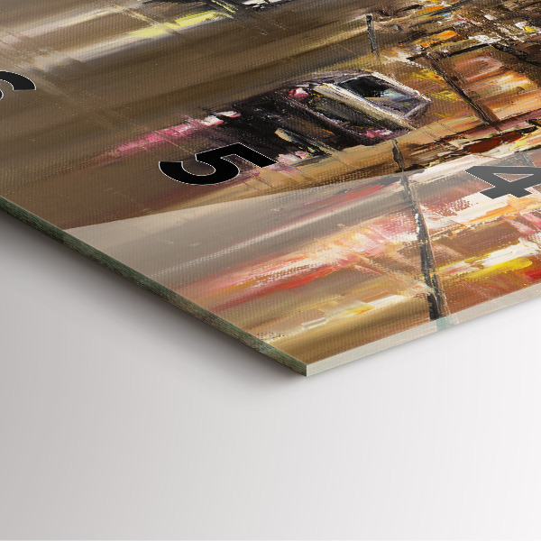 Zegar na ścianę kwadratowy Architektura miasta Paryż